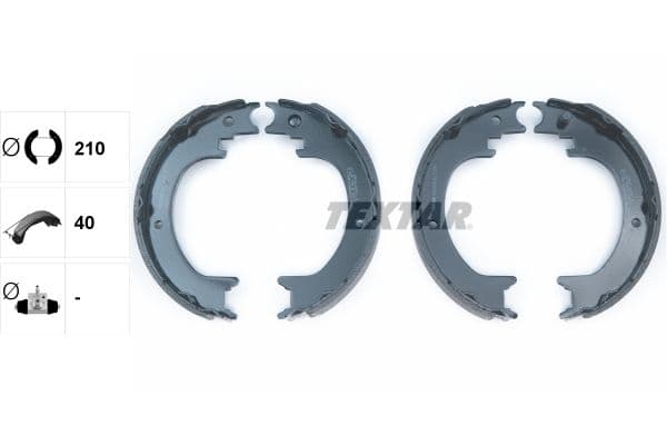 Set saboti frana, frana de mana TEXTAR 91083800