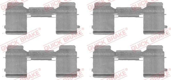 Set accesorii, placute frana QUICK BRAKE 109-1726
