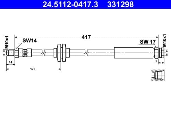 Furtun frana ATE 24.5112-0417.3