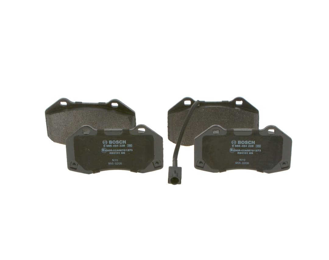 set placute frana,frana disc BOSCH 0 986 494 228