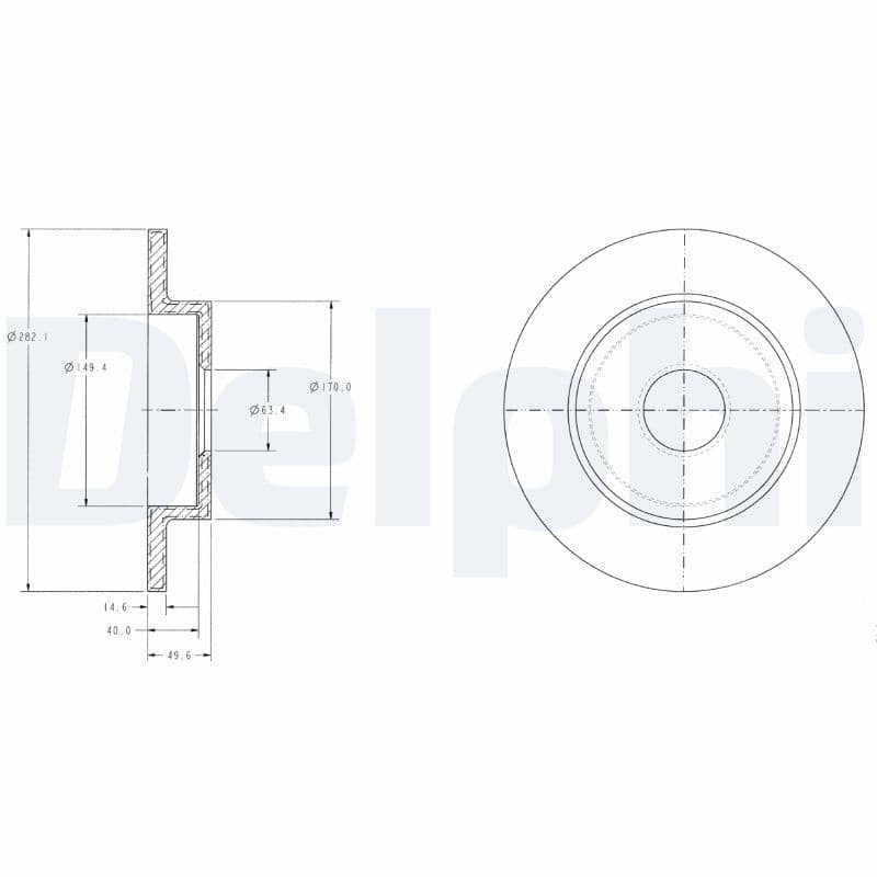 Disc frana DELPHI BG3761