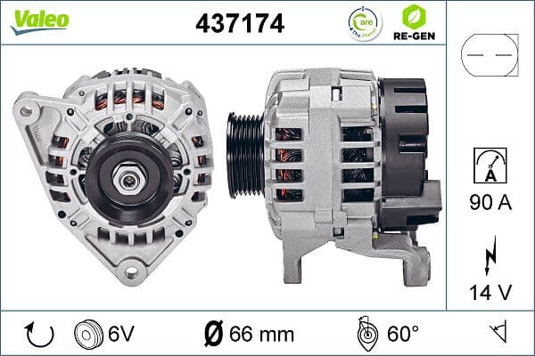 Generator / Alternator VALEO 437174