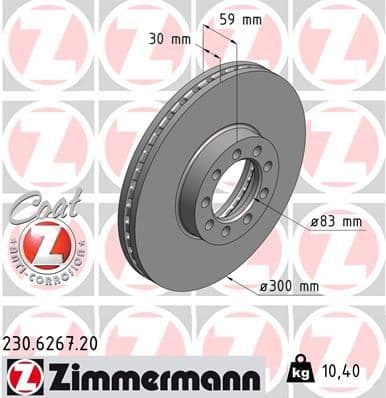 Disc frana ZIMMERMANN COAT Z 230.6267.20