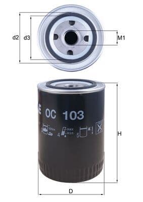 Filtru ulei KNECHT OC 103