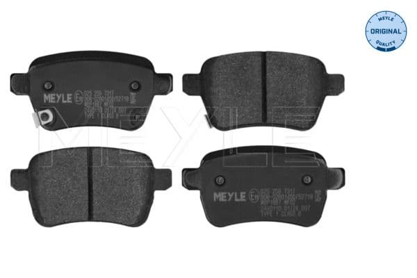 set placute frana,frana disc MEYLE -ORIGINAL: True to OE. 025 259 7317