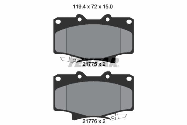 set placute frana,frana disc TEXTAR 2177501