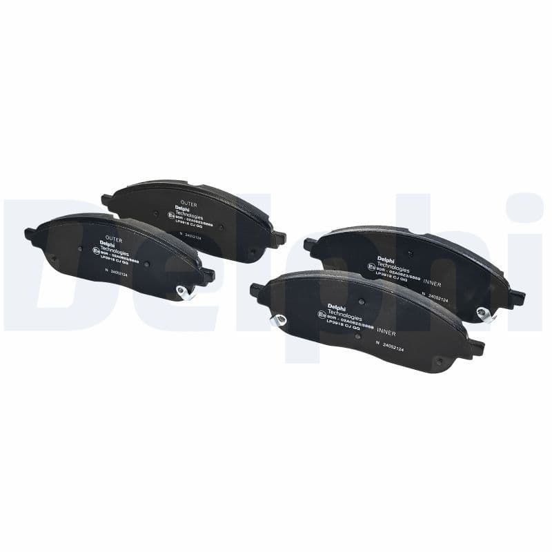set placute frana,frana disc DELPHI LP3918