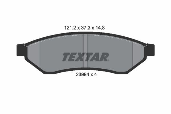 set placute frana,frana disc TEXTAR 2399401