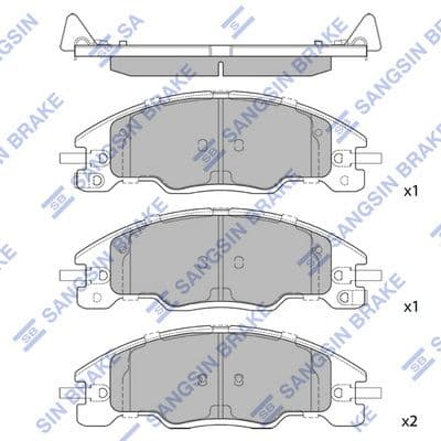 set placute frana,frana disc HI-Q SP4321