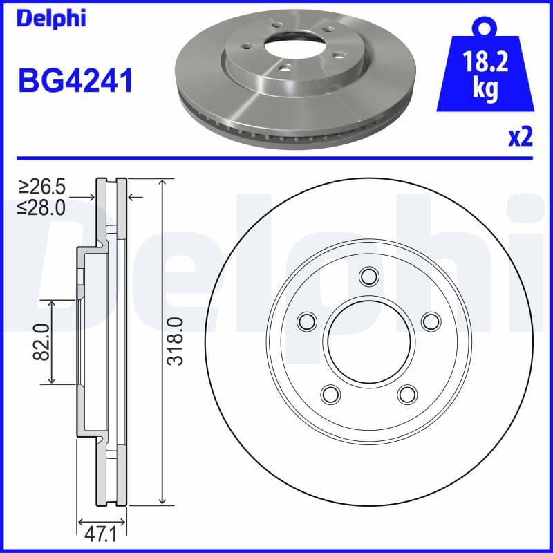 Disc frana DELPHI BG4241