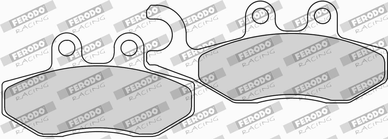 set placute frana,frana disc FERODO RACING FDB2142EF