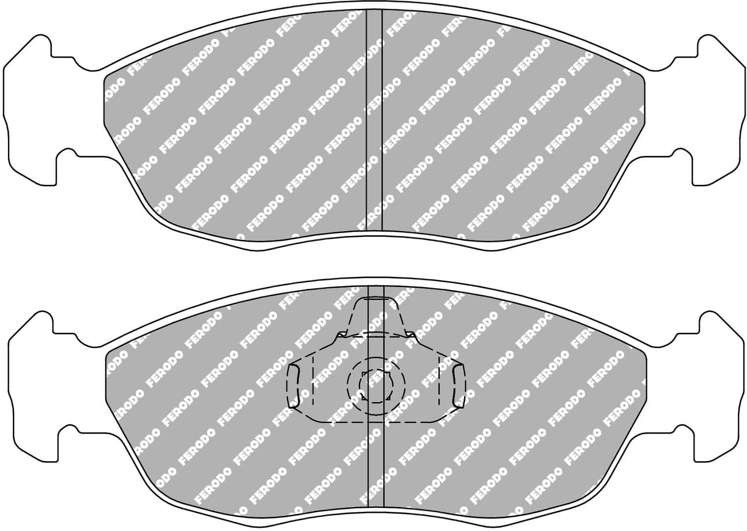 set placute frana,frana disc FERODO FCP876R