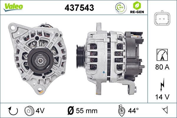 Generator / Alternator VALEO 437543