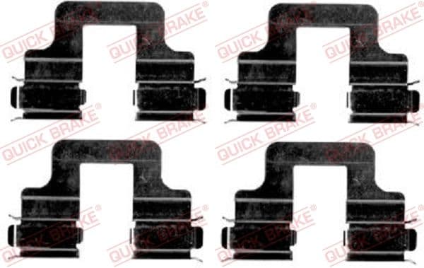 Set accesorii, placute frana QUICK BRAKE 109-1606