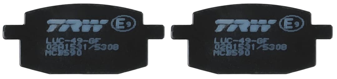set placute frana,frana disc TRW Organic Allround MCB590