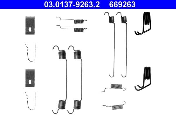 Set accesorii, sabot de frana ATE 03.0137-9263.2
