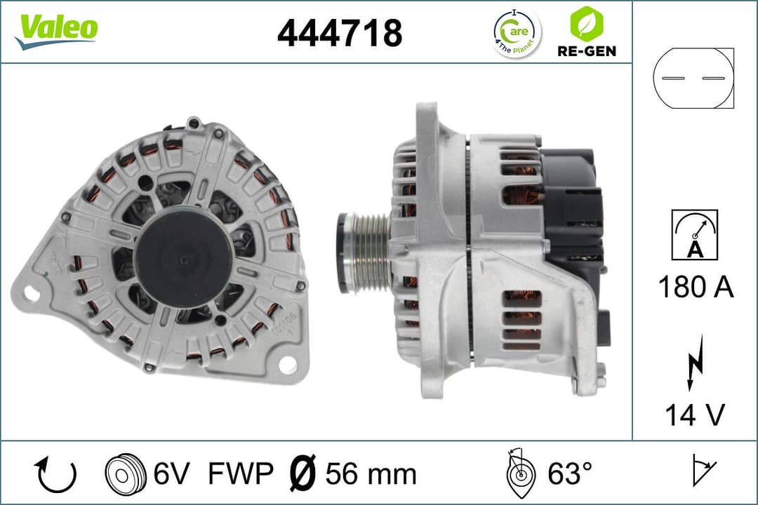 Generator / Alternator VALEO 444718