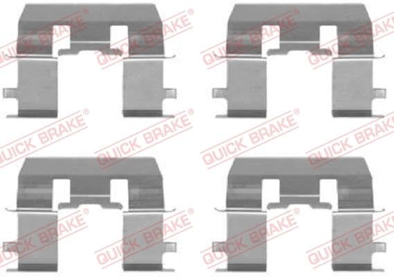 Set accesorii, placute frana QUICK BRAKE 109-1281