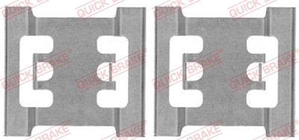 Set accesorii, placute frana QUICK BRAKE 109-1688