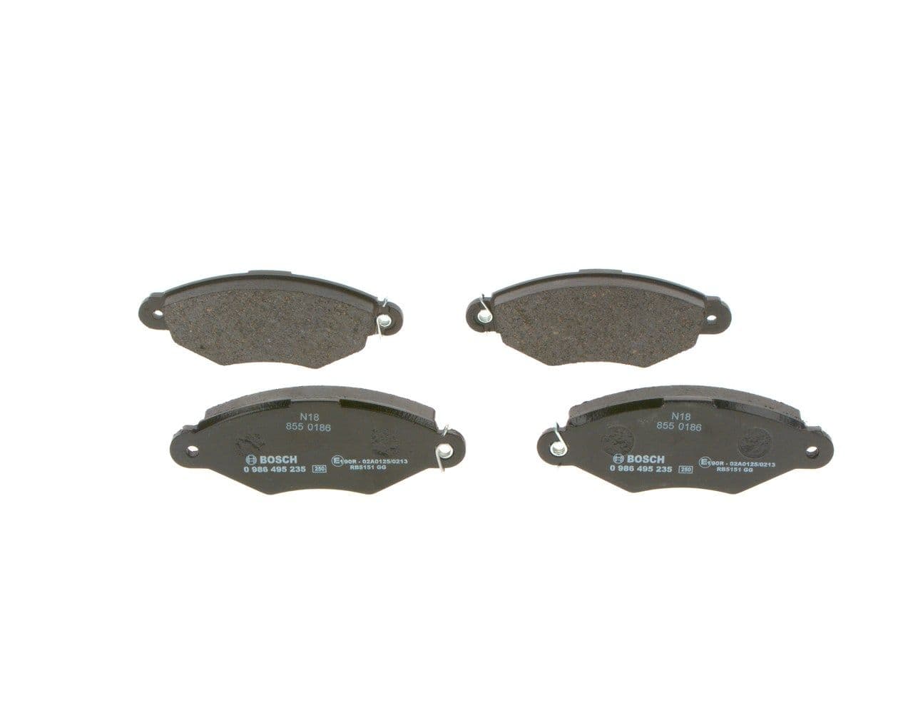 set placute frana,frana disc BOSCH 0 986 495 235