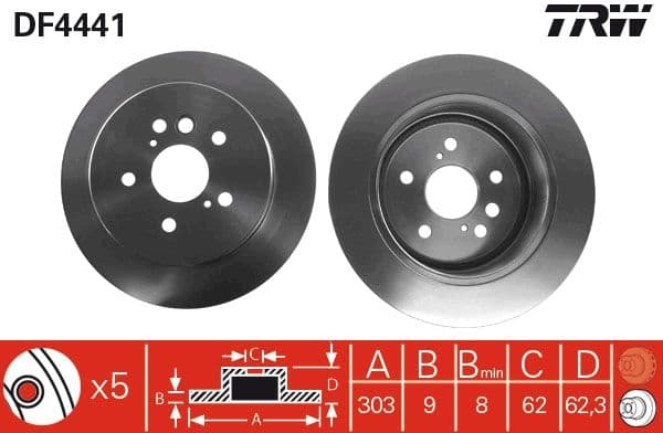 Disc frana TRW DF4441