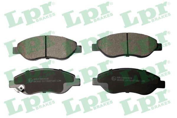 set placute frana,frana disc LPR 05P1490