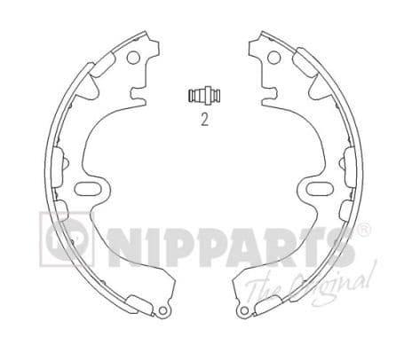 Set saboti frana NIPPARTS J3502034