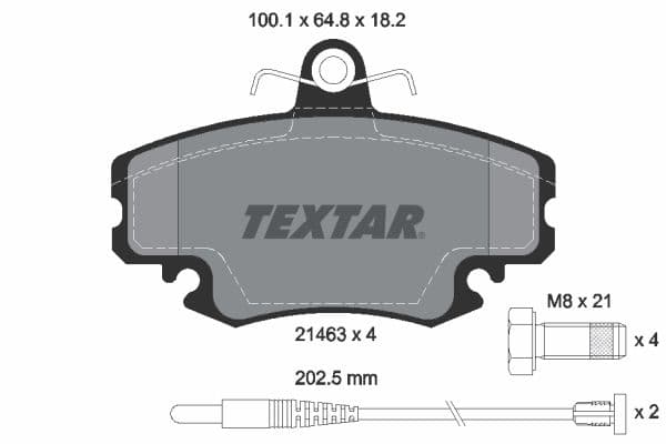 set placute frana,frana disc TEXTAR Q+ 2146304