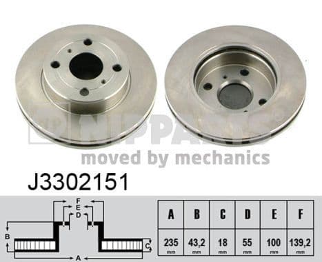 Disc frana NIPPARTS J3302151