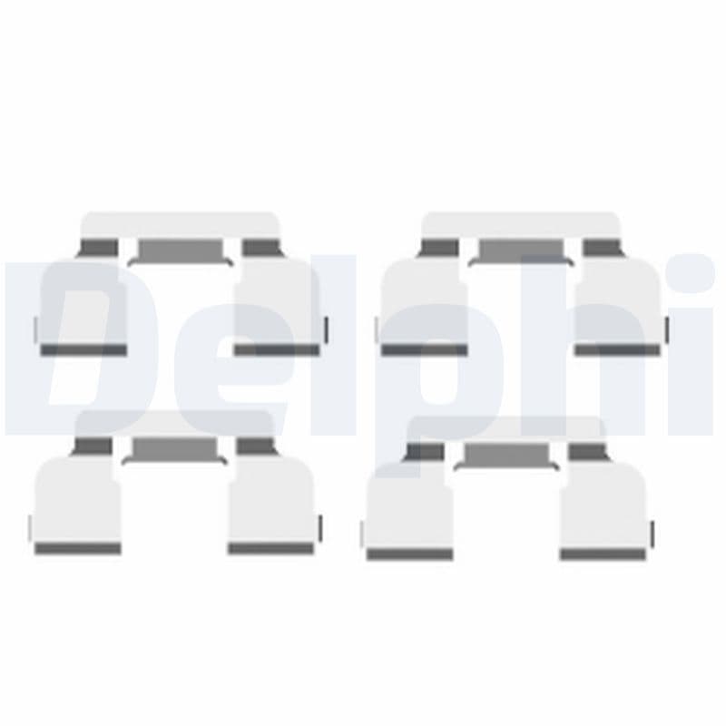 Set accesorii, placute frana DELPHI LX0410