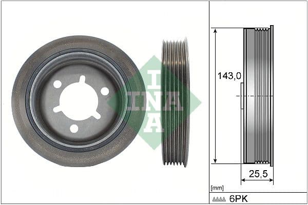 Fulie curea, arbore cotit Schaeffler INA 544 0145 10