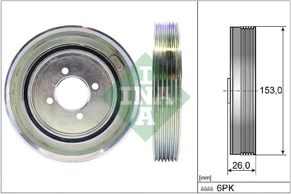 Fulie curea, arbore cotit Schaeffler INA 544 0040 10