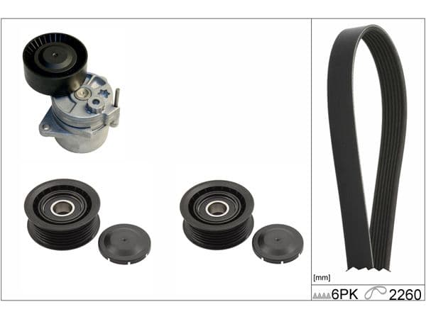 Set curea transmisie cu caneluri Schaeffler INA 529 0115 10