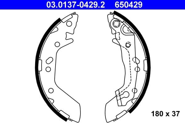 Set saboti frana ATE 03.0137-0429.2