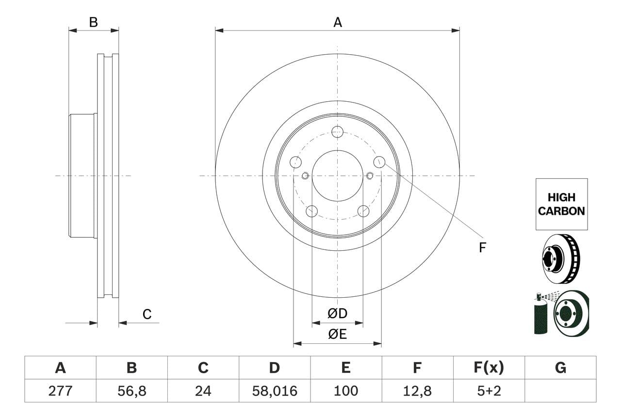 Disc frana BOSCH 0 986 479 E69