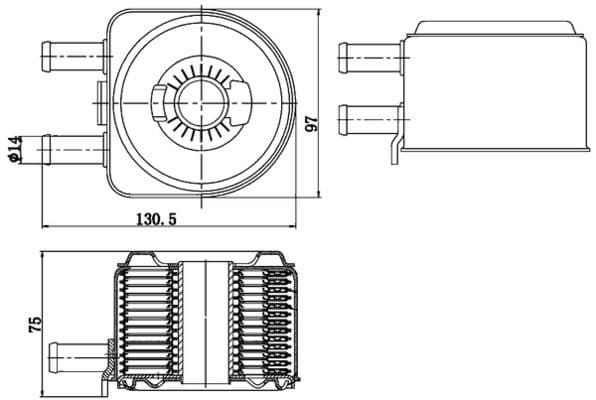 Radiator ulei, ulei motor MAHLE CLC 176 000S