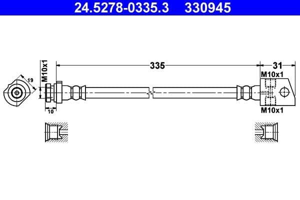 Furtun frana ATE 24.5278-0335.3