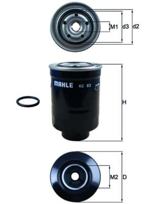 filtru combustibil MAHLE KC 83D