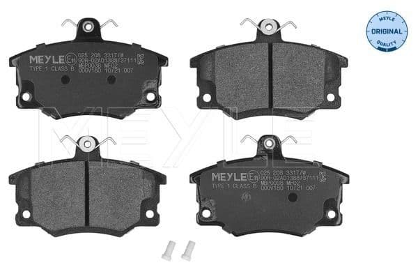 set placute frana,frana disc MEYLE -ORIGINAL: True to OE. 025 208 3317/W