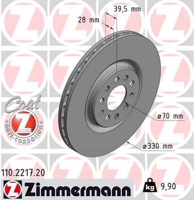 Disc frana ZIMMERMANN COAT Z 110.2217.20
