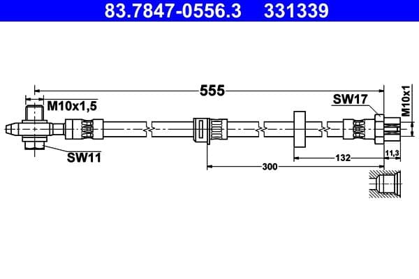 Furtun frana ATE 83.7847-0556.3