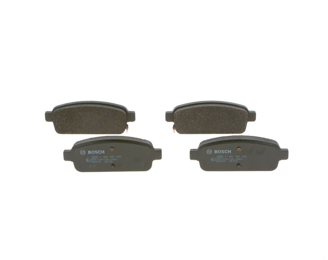 set placute frana,frana disc BOSCH 0 986 495 259