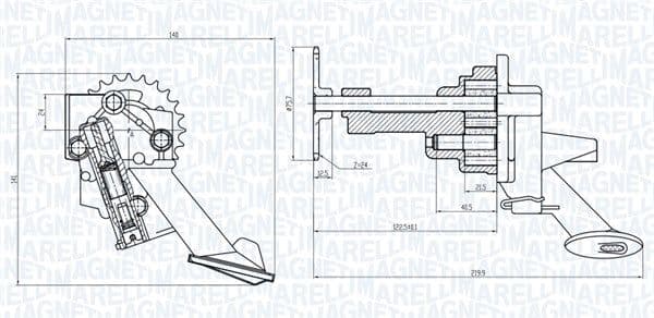 Pompa ulei MAGNETI MARELLI 351516000044