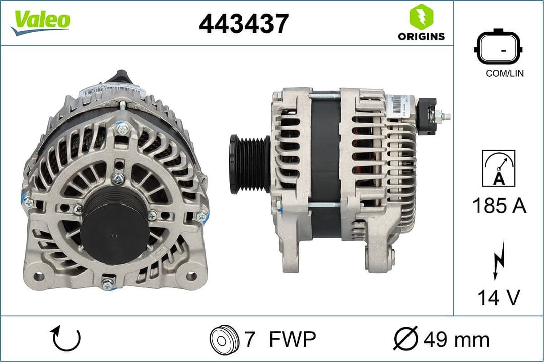 Generator / Alternator VALEO 443437