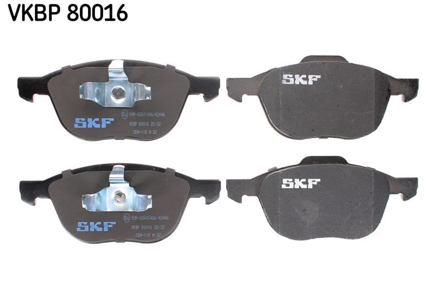 set placute frana,frana disc SKF VKBP 80016