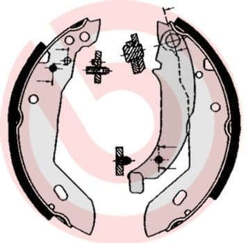 Set saboti frana BREMBO S 61 512