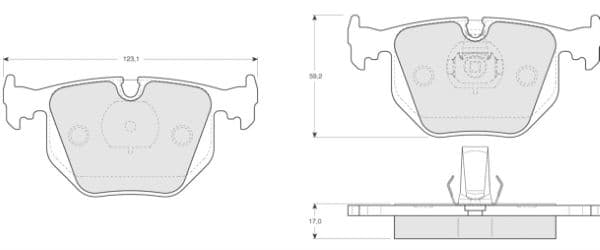 set placute frana,frana disc MTR MT570