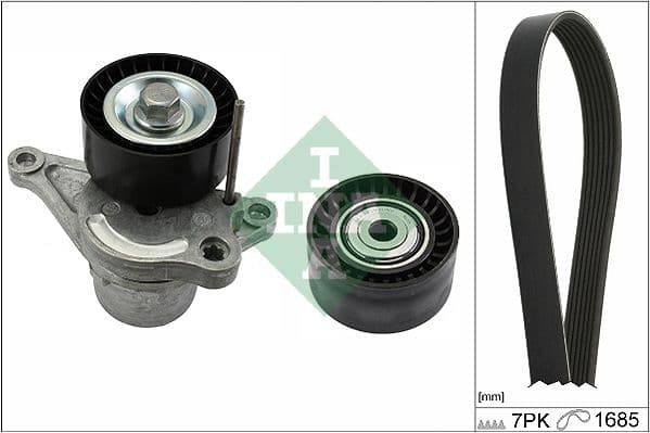 Set curea transmisie cu caneluri Schaeffler INA 529 0353 10