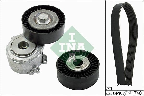 Set curea transmisie cu caneluri Schaeffler INA 529 0018 10
