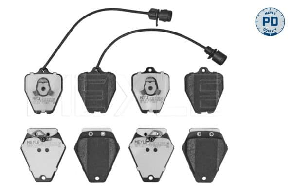 set placute frana,frana disc MEYLE 025 214 5218/PD